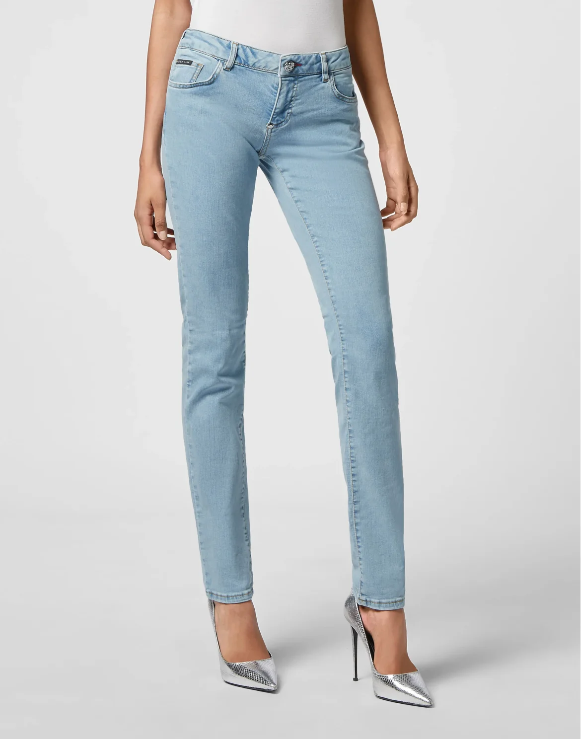 Denim Trousers Slim Fit, цвет: Голубой