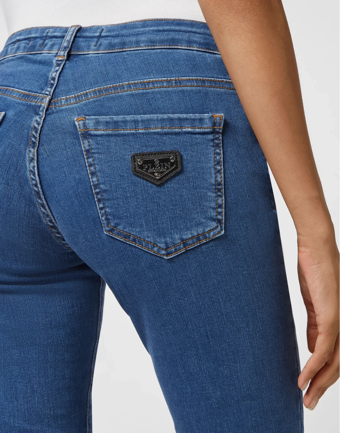 Denim Trousers Slim Fit, цвет: Синий