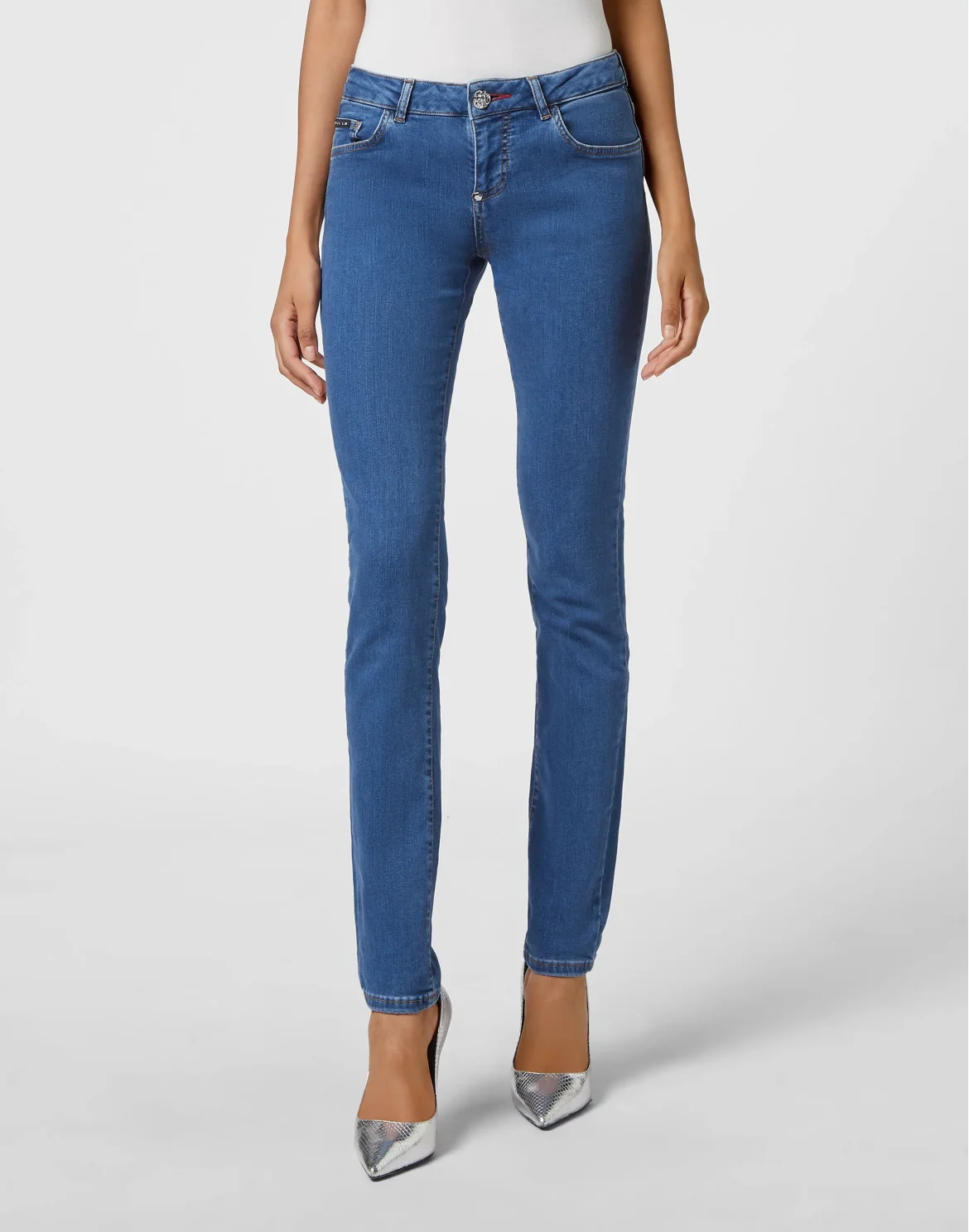 Denim Trousers Slim Fit, цвет: Синий