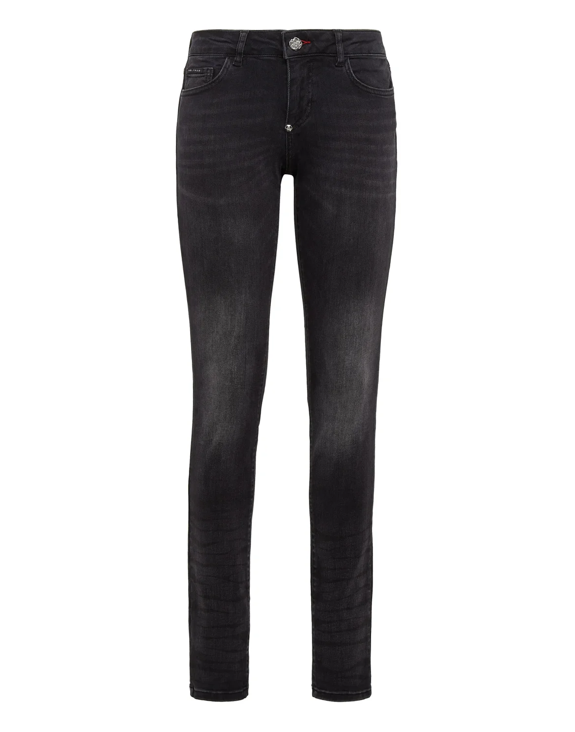 Denim Trousers Slim Fit, цвет: Черный