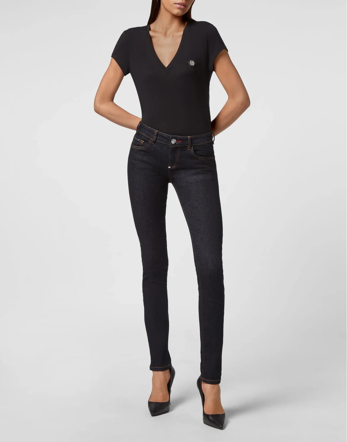 Denim Trousers Slim Fit, цвет: Синий