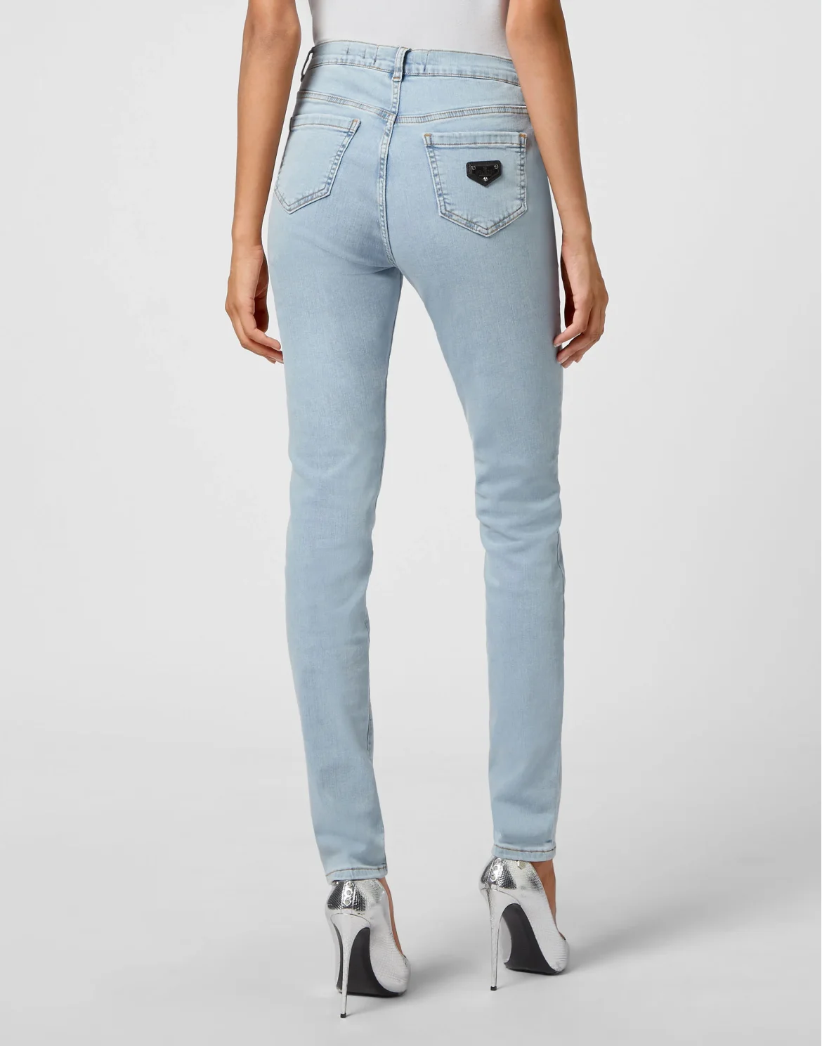 Denim High Waist Jegging, цвет: Голубой