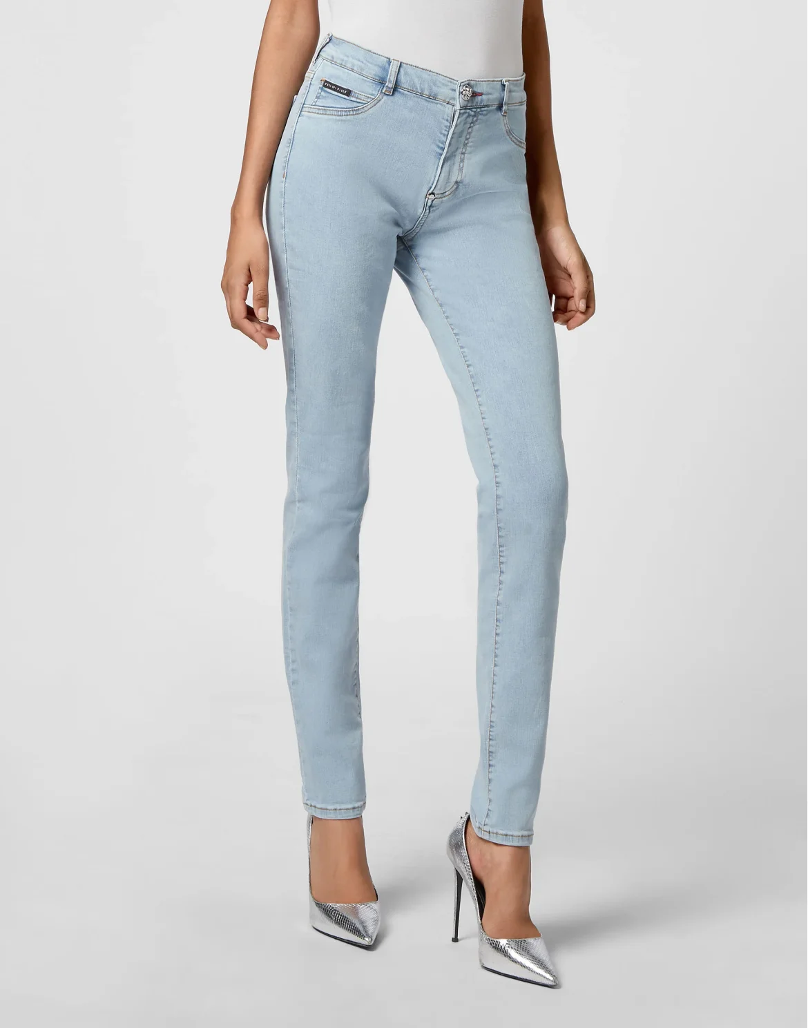 Denim High Waist Jegging, цвет: Голубой