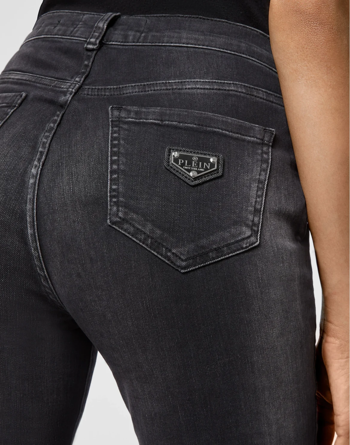 Denim High Waist Jegging, цвет: Черный
