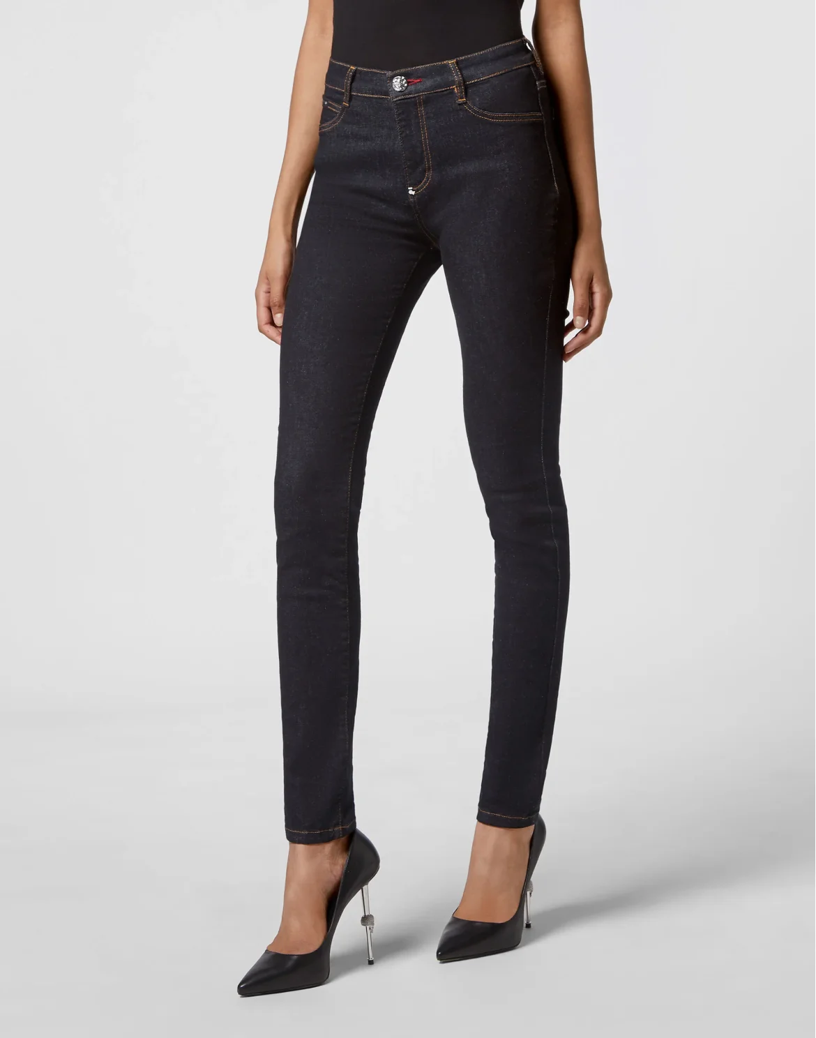 Denim High Waist Jegging, цвет: Синий