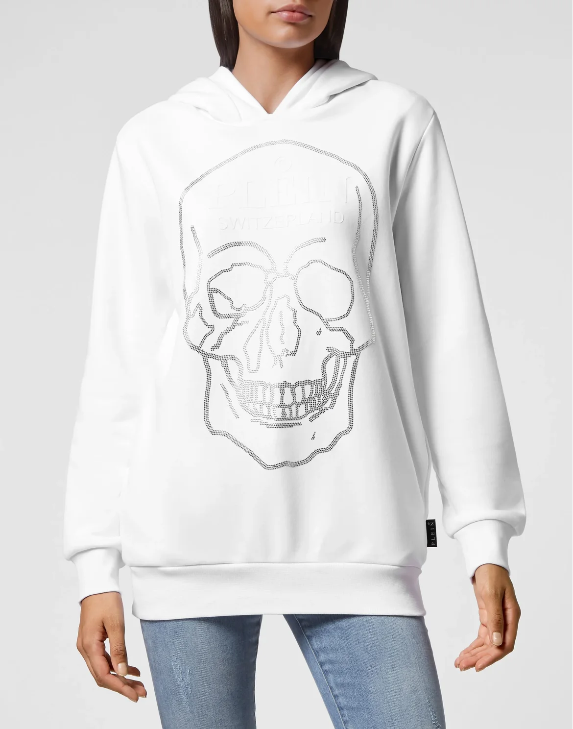 Hoodie sweatshirt Crystal Skull, цвет: Белый