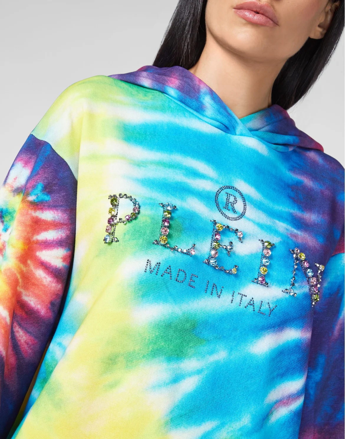 Jogging Hoodie Day Dress  Tie dye, цвет: Мультиколор