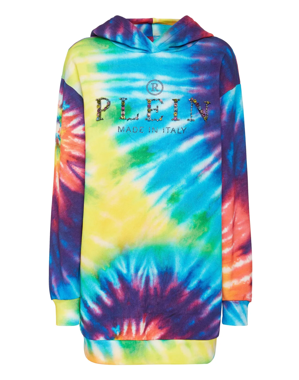 Jogging Hoodie Day Dress  Tie dye, цвет: Мультиколор