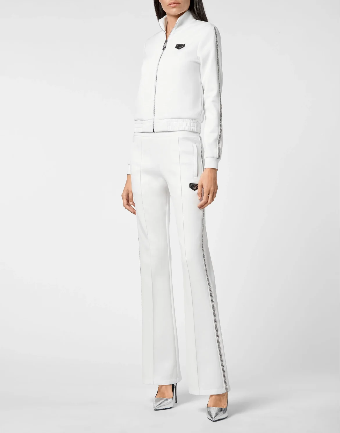 Jogging Jacket/Trousers Crystal Chain, цвет: Белый