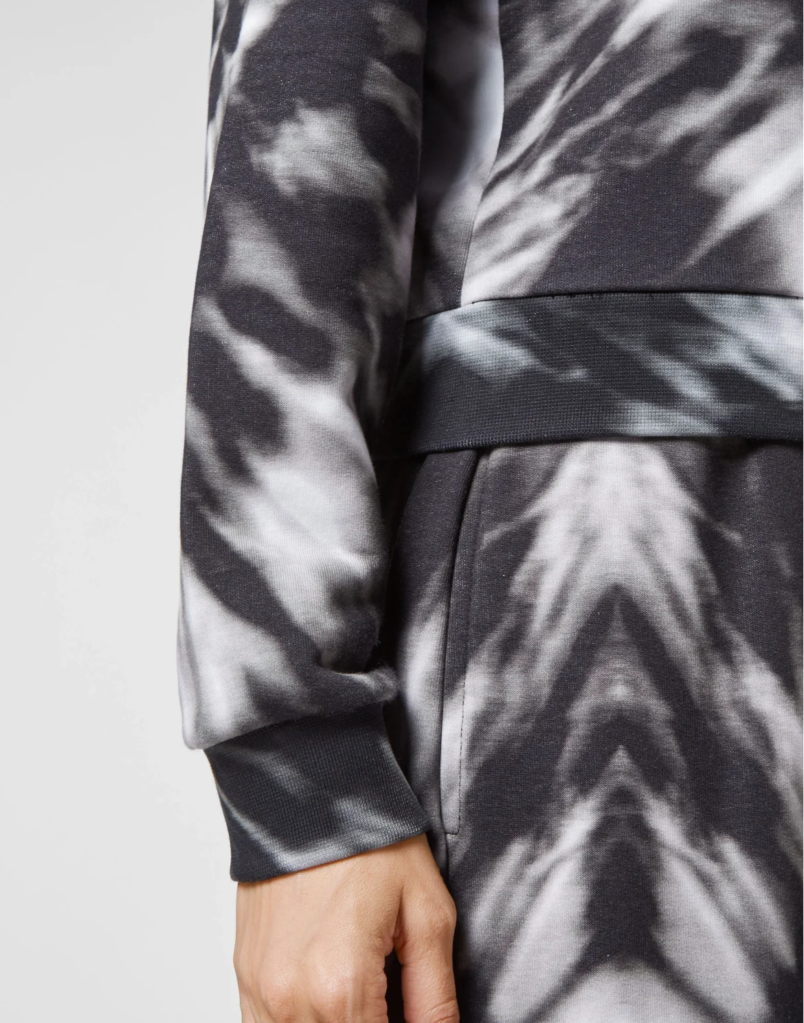 Sweatshirt LS Tie dye, цвет: Черный