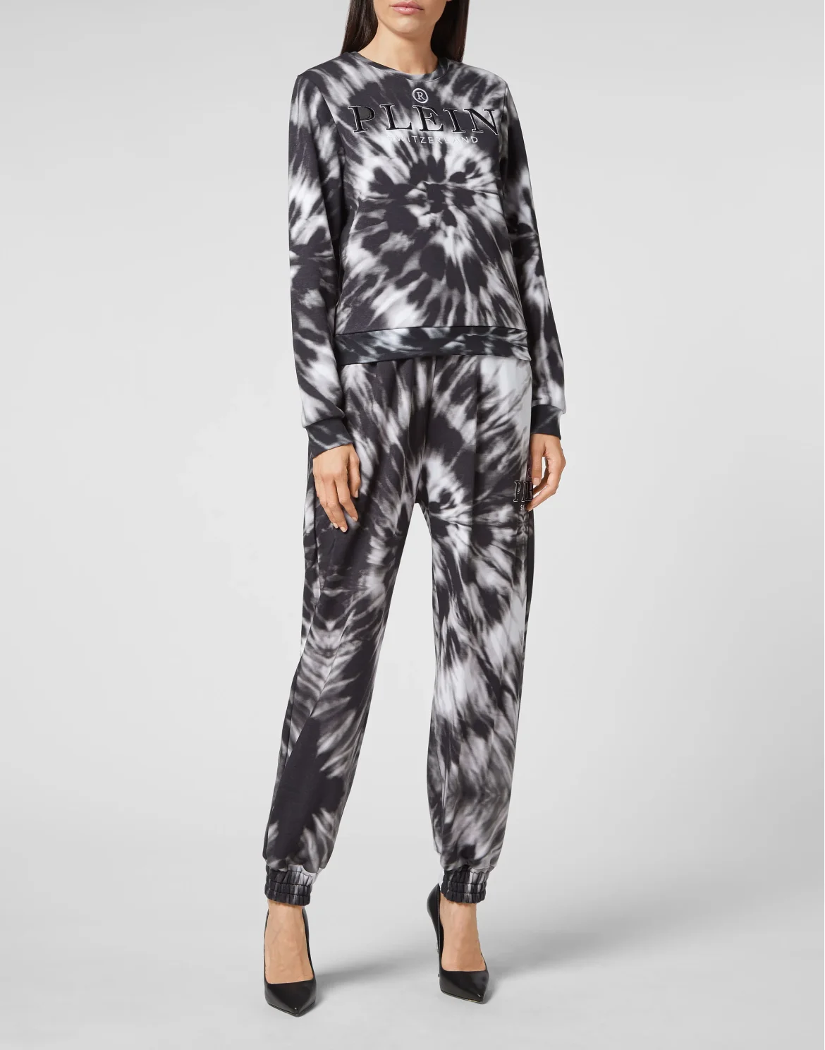 Sweatshirt LS Tie dye, цвет: Черный
