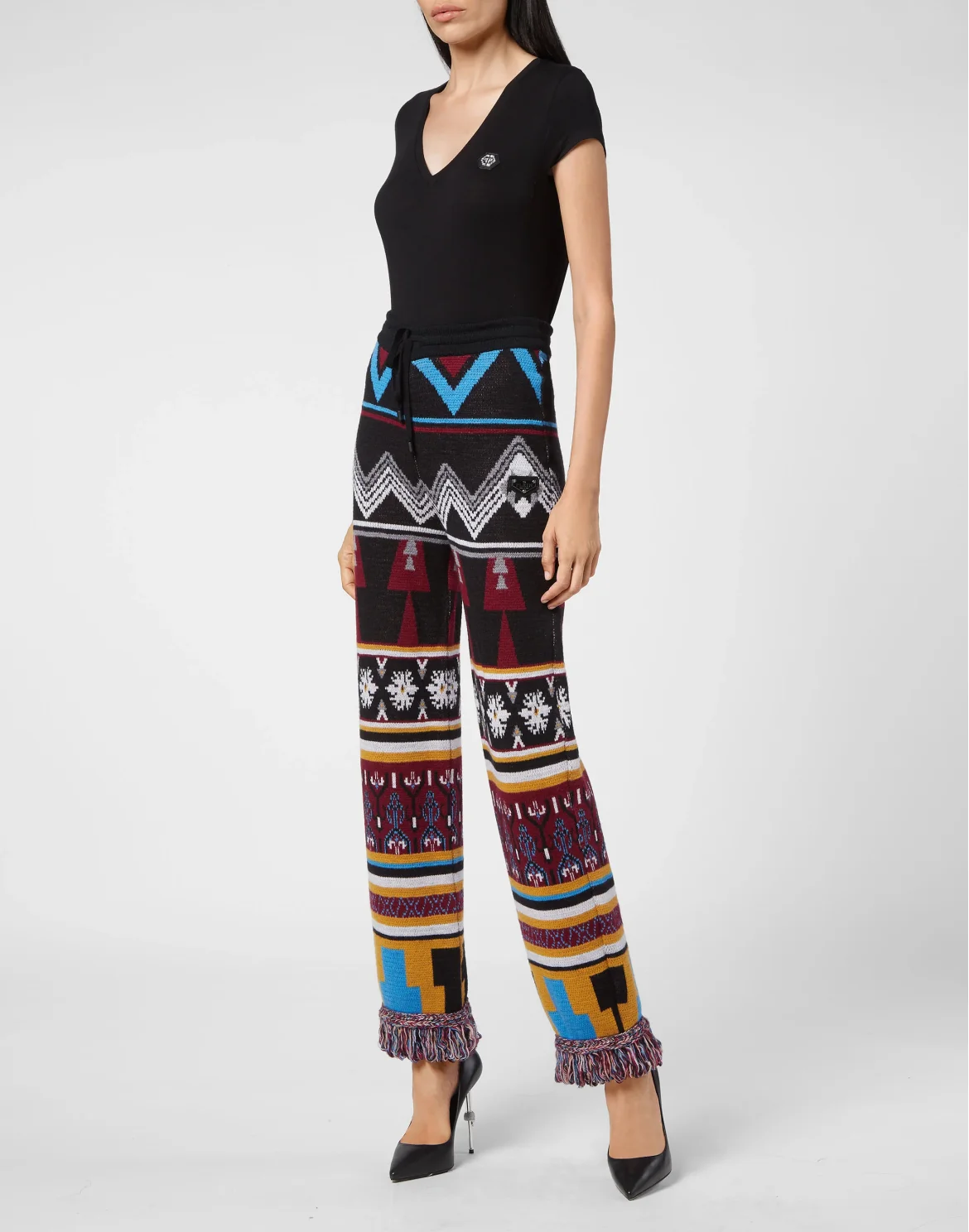 Wool Jogging Trousers Fringe Navajo, цвет: Мультиколор