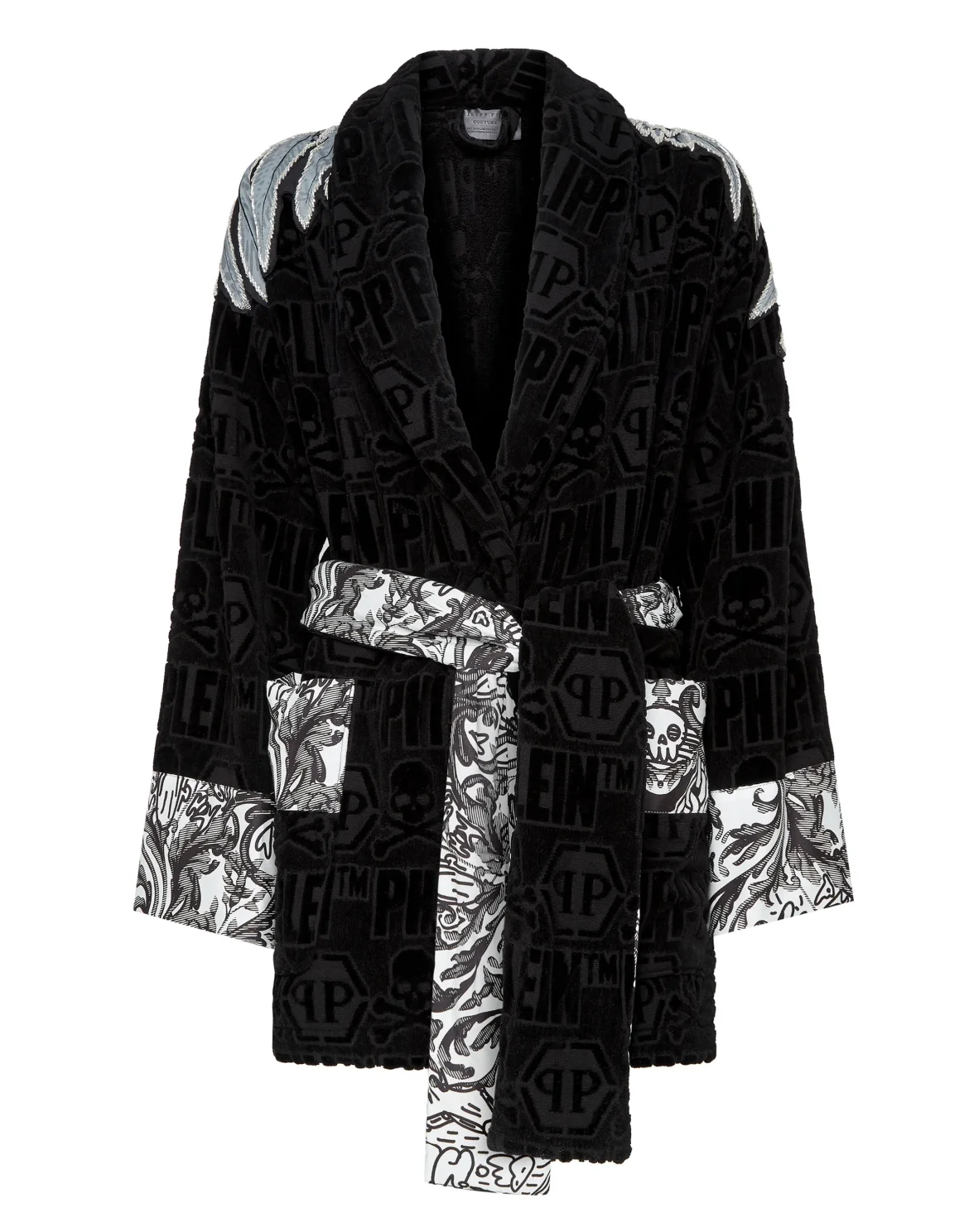 Short Bathrobe Silver Eagle, цвет: Черный