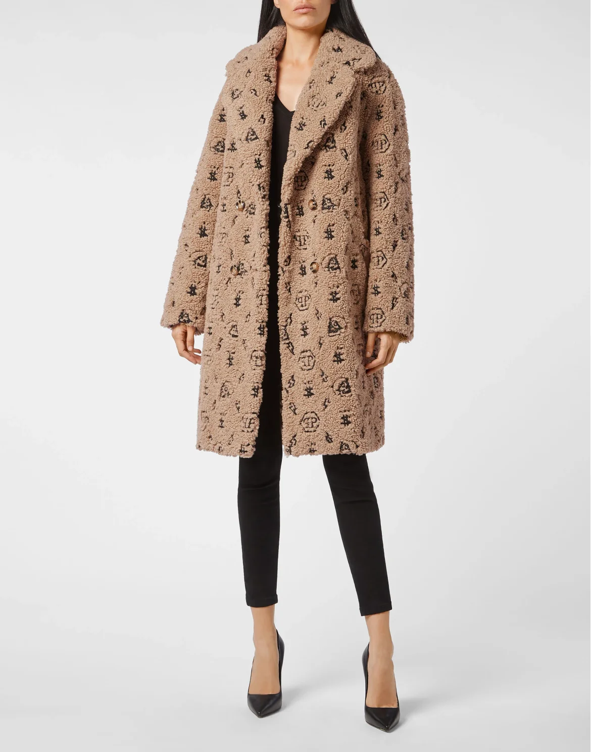 Coat Embroidery Monogram, цвет: Бежевый