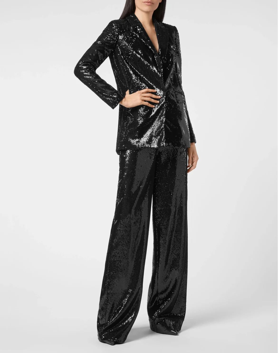 Blazer Jacket Paillettes, цвет: Черный