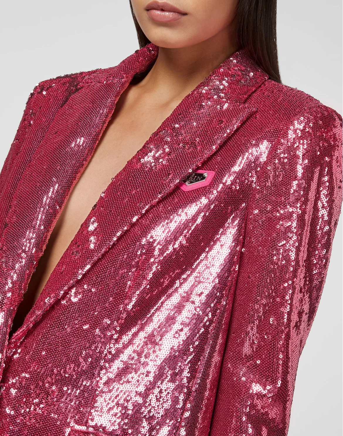 Blazer Jacket Paillettes, цвет: Розовый