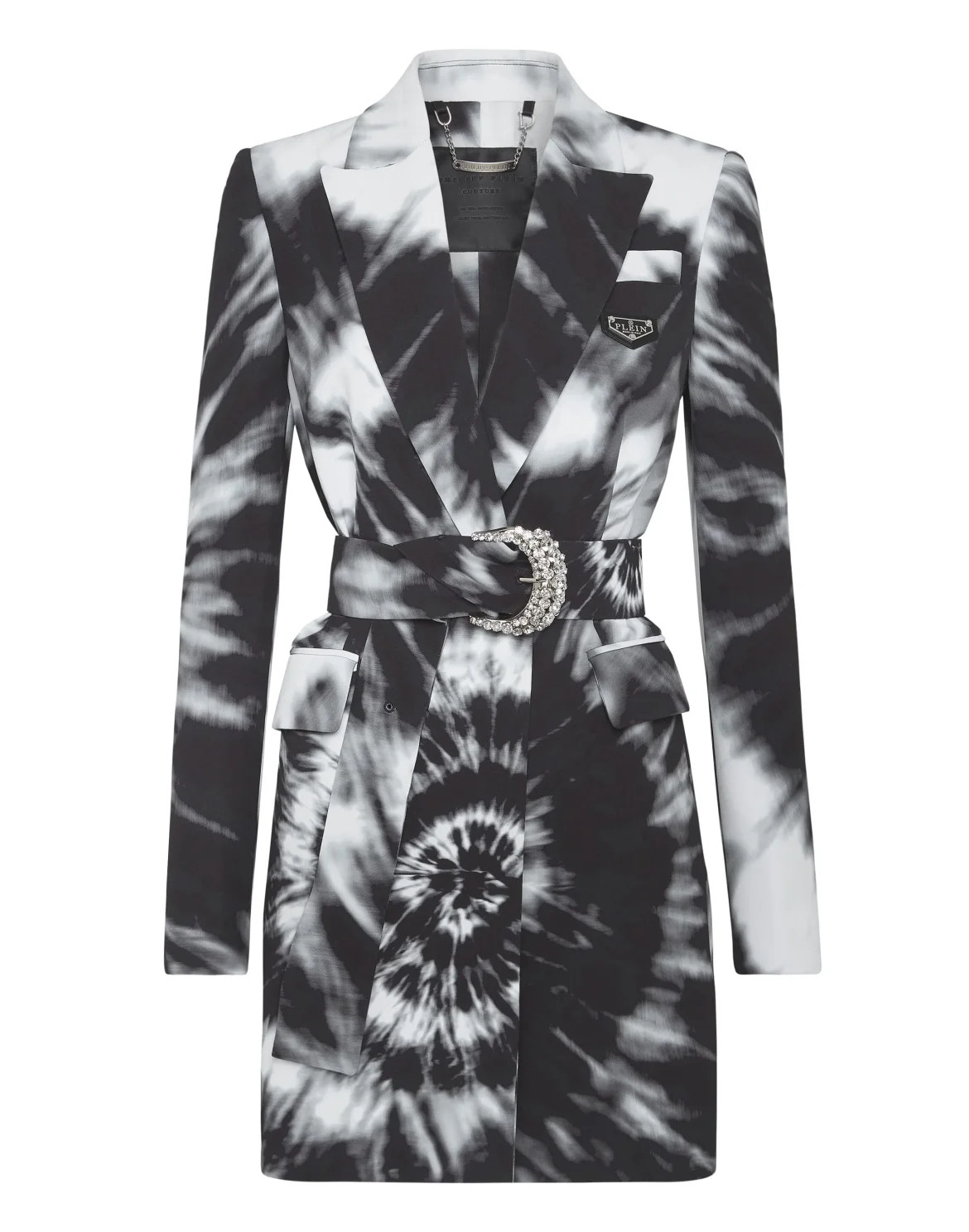 Cady Blazer Short Dress Tie dye, цвет: Черный