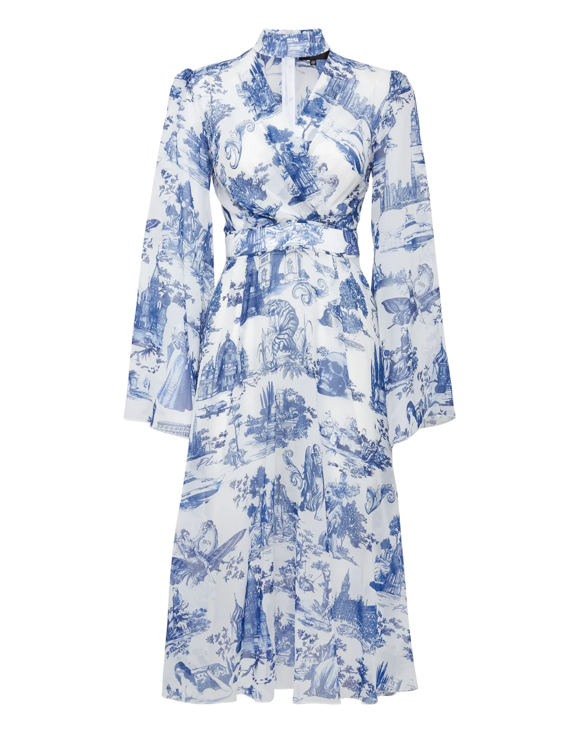 Georgette Long Crystal Dress En PLEIN air, цвет: Белый