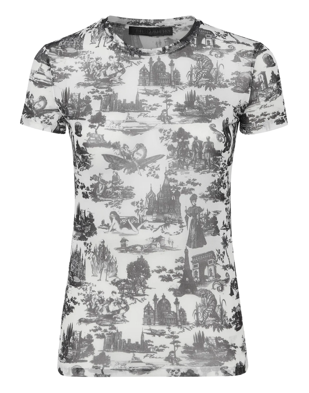 T-Shirt Round Neck SS Stretch Tulle En PLEIN air, цвет: Белый