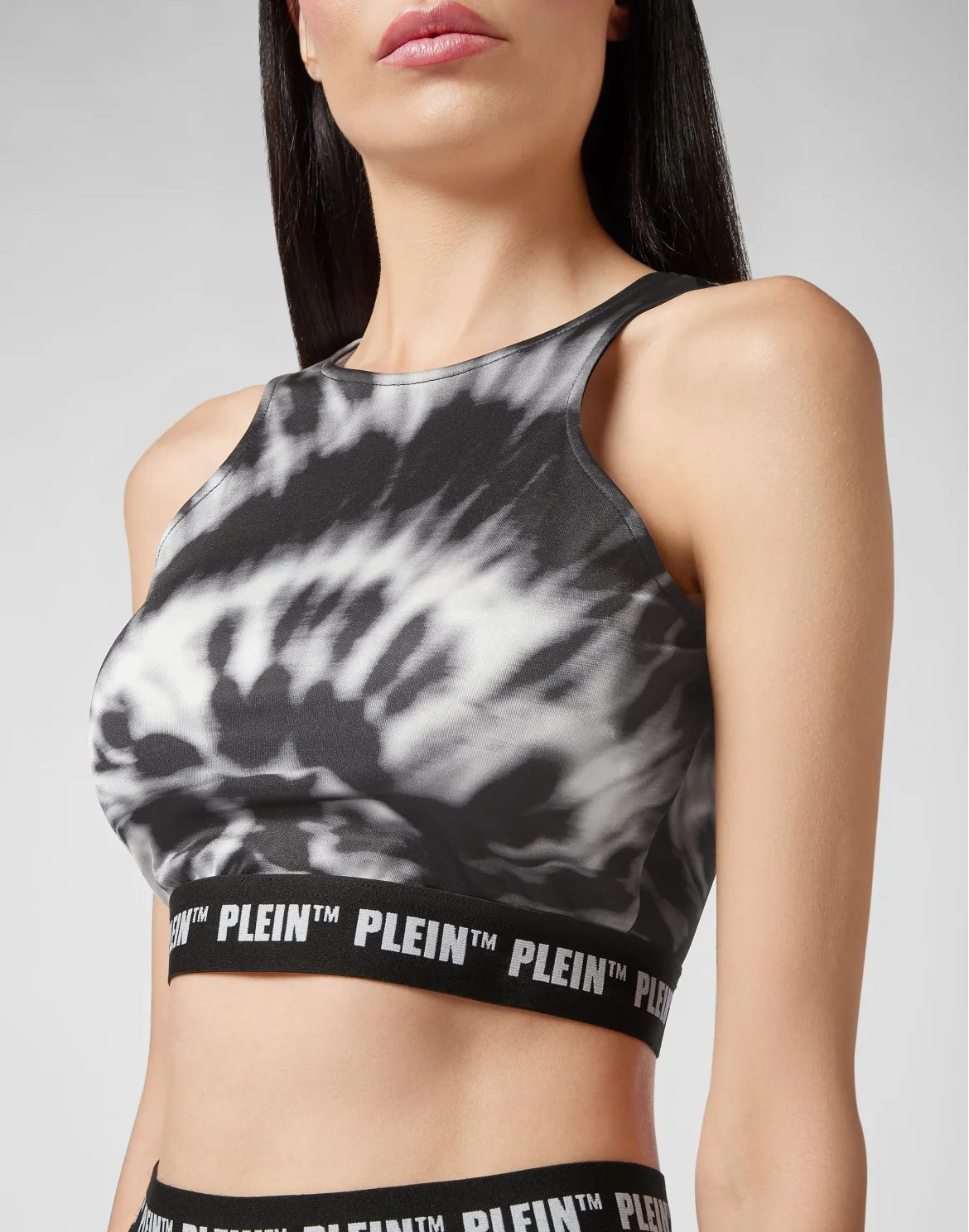 Tank Crop top Tie dye, цвет: Черный