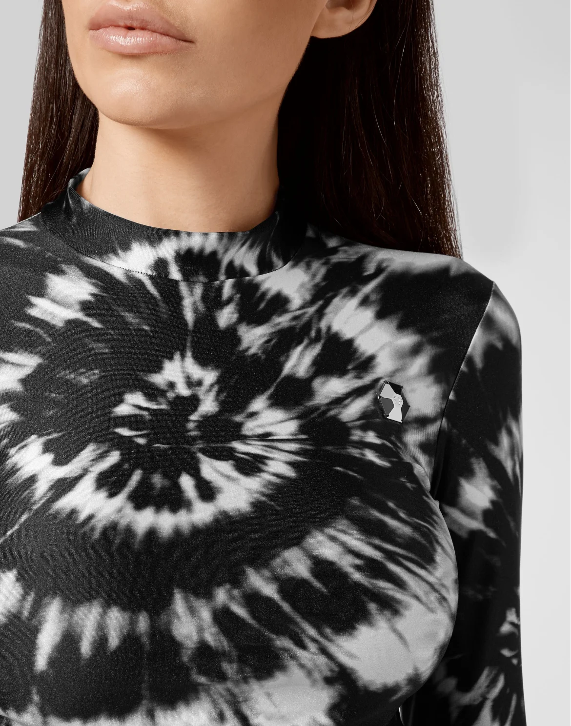 LS Top Tie dye, цвет: Черный