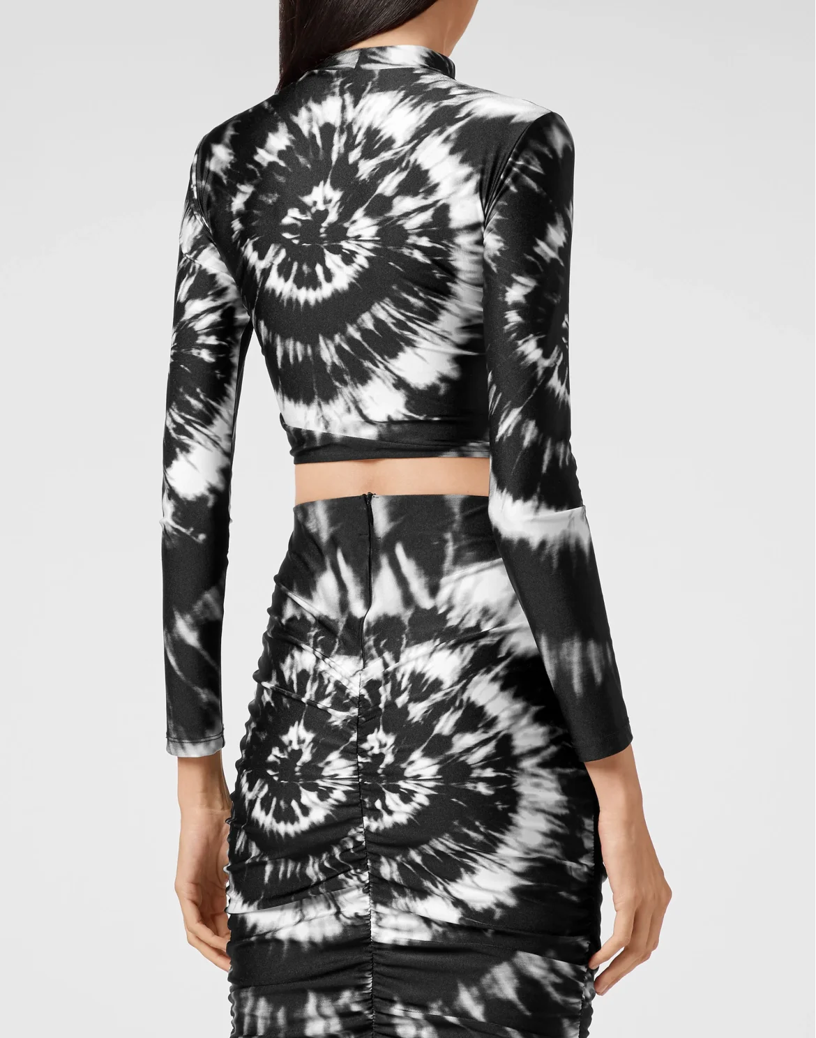 LS Top Tie dye, цвет: Черный