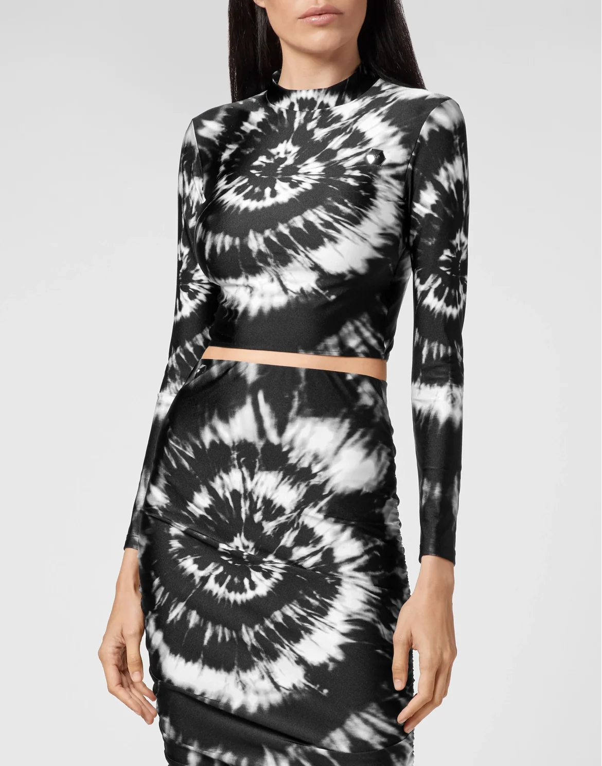 LS Top Tie dye, цвет: Черный