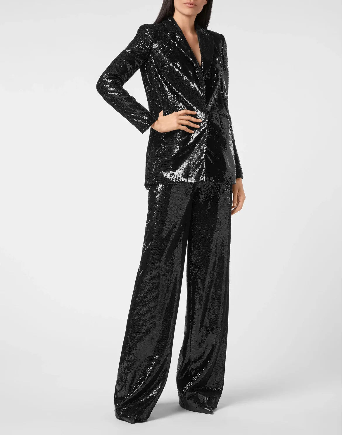Long Trousers Paillettes, цвет: Черный