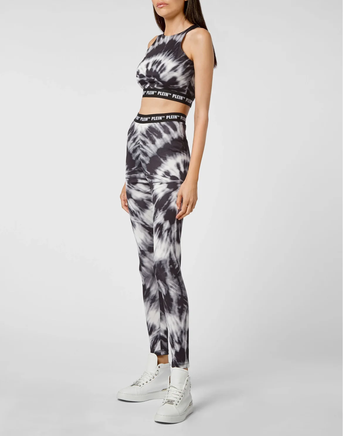 Leggings Tie dye, цвет: Черный