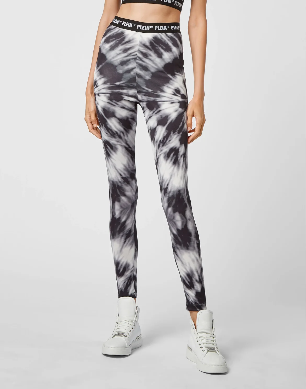 Leggings Tie dye, цвет: Черный