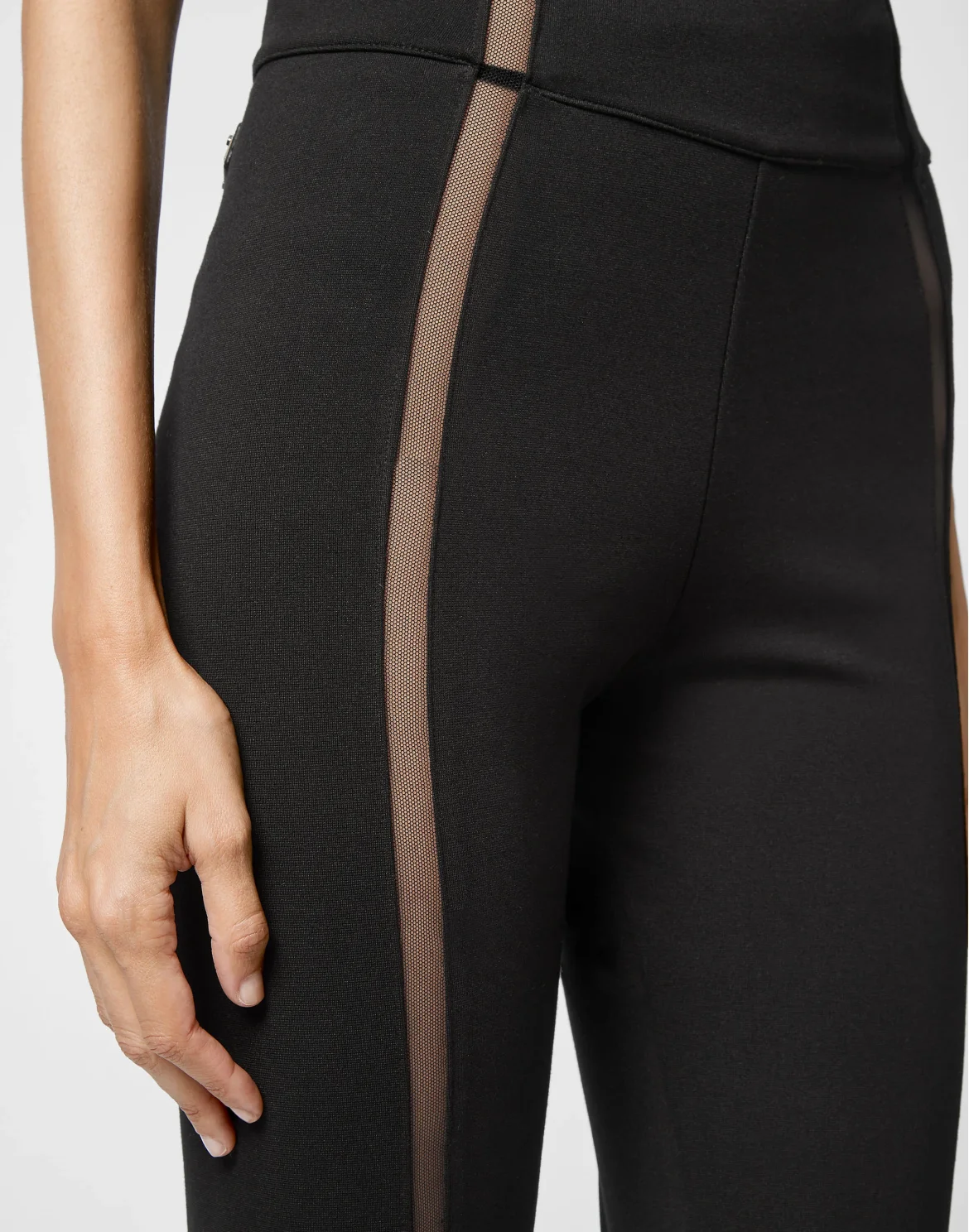 Super High Waist Leggings Iconic Plein, цвет: Черный