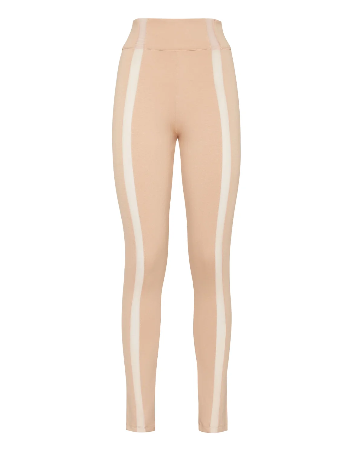 Super High Waist Leggings Iconic Plein, цвет: Бежевый