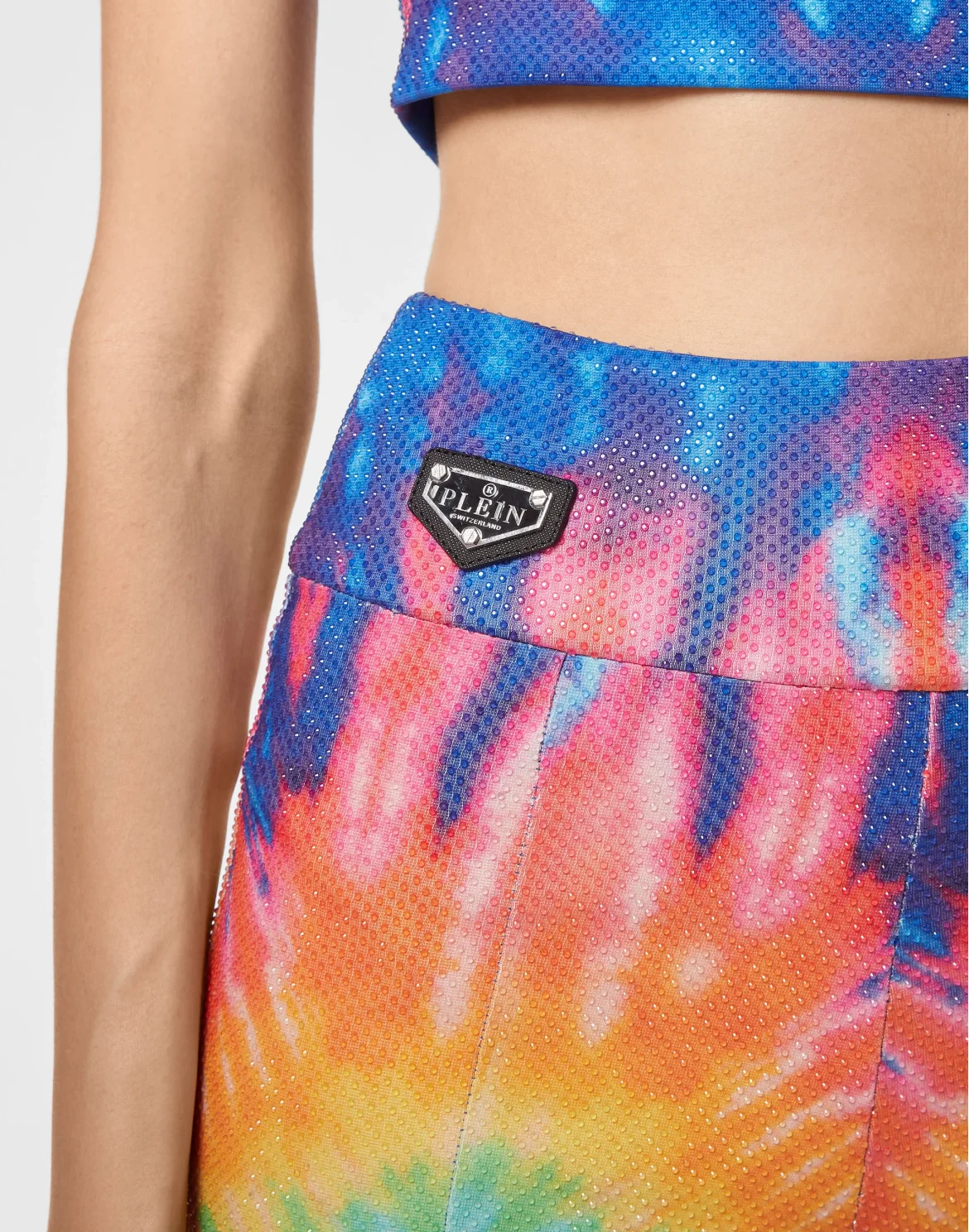 Super High Waist Leggings Stones Tie dye, цвет: Мультиколор