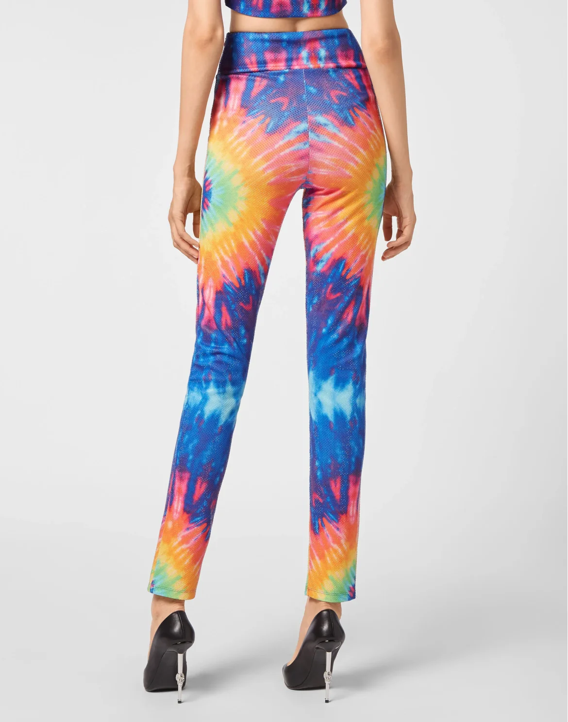 Super High Waist Leggings Stones Tie dye, цвет: Мультиколор