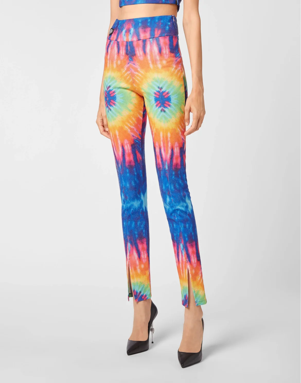 Super High Waist Leggings Stones Tie dye, цвет: Мультиколор
