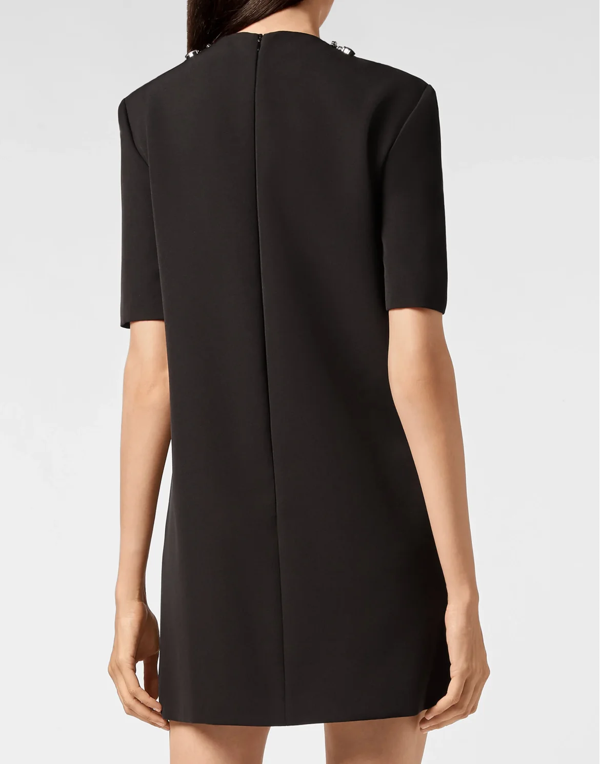 Cady T-shirt Dresses Crystal Chain, цвет: Черный