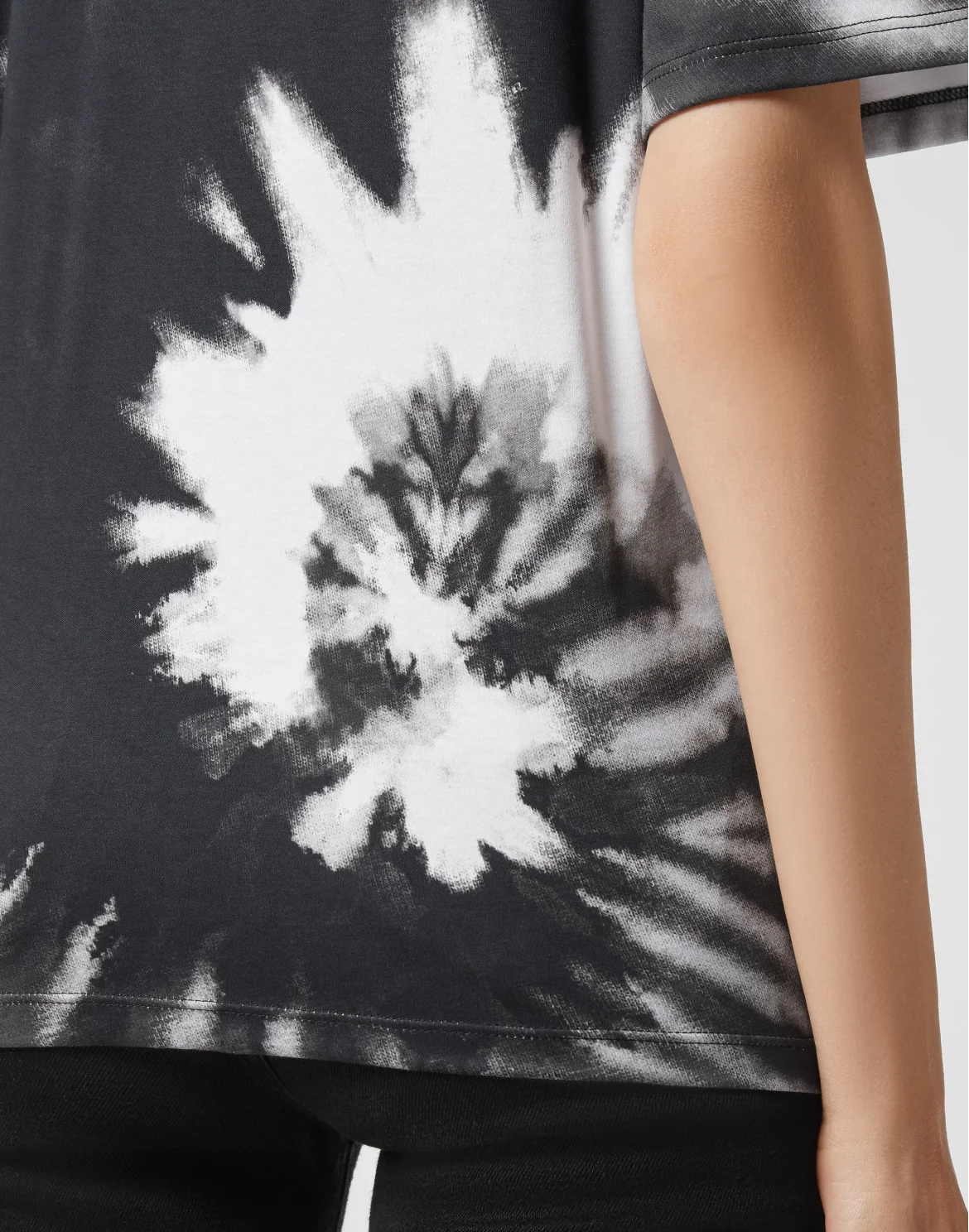 T-shirt Round Neck SS Tie dye, цвет: Белый