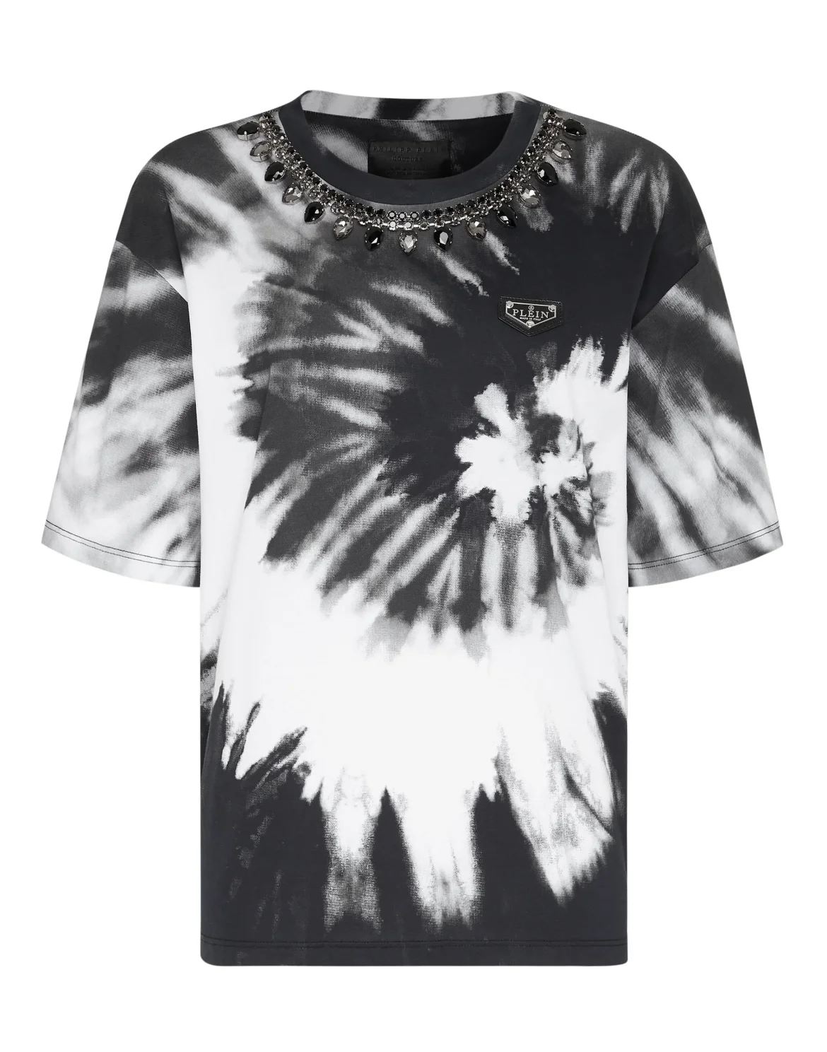 T-shirt Round Neck SS Tie dye, цвет: Белый