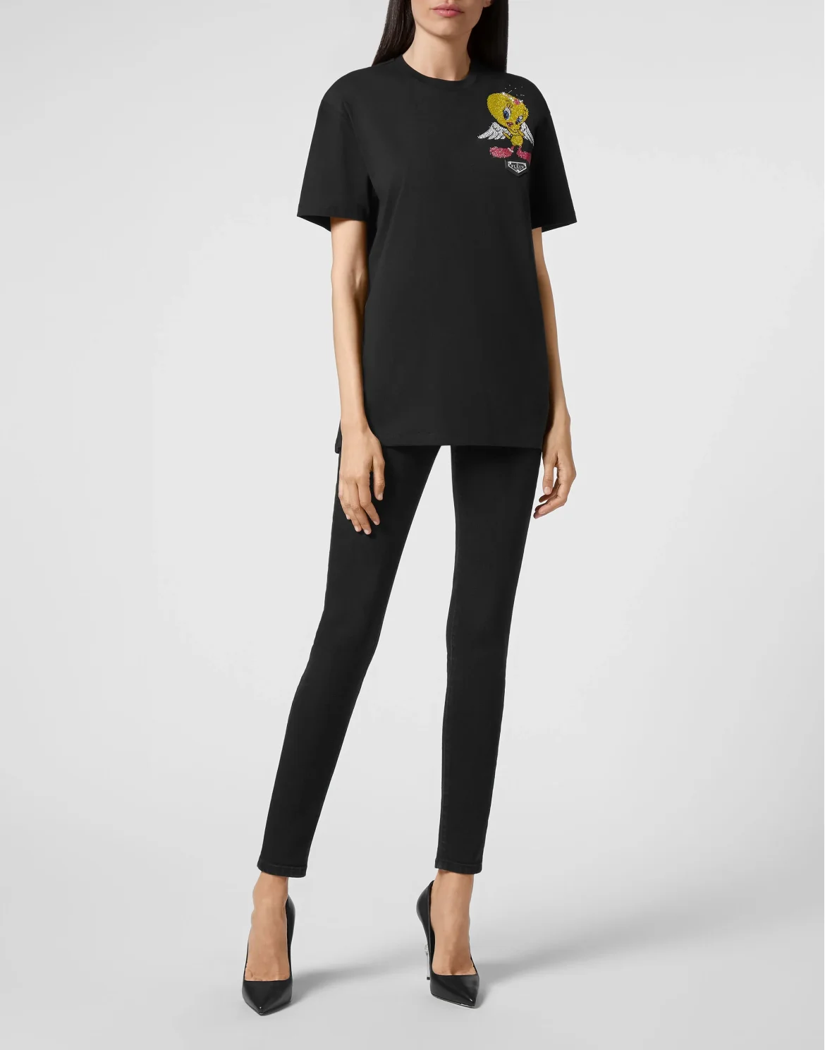 T-shirt Round Neck SS Looney Tunes, цвет: Черный