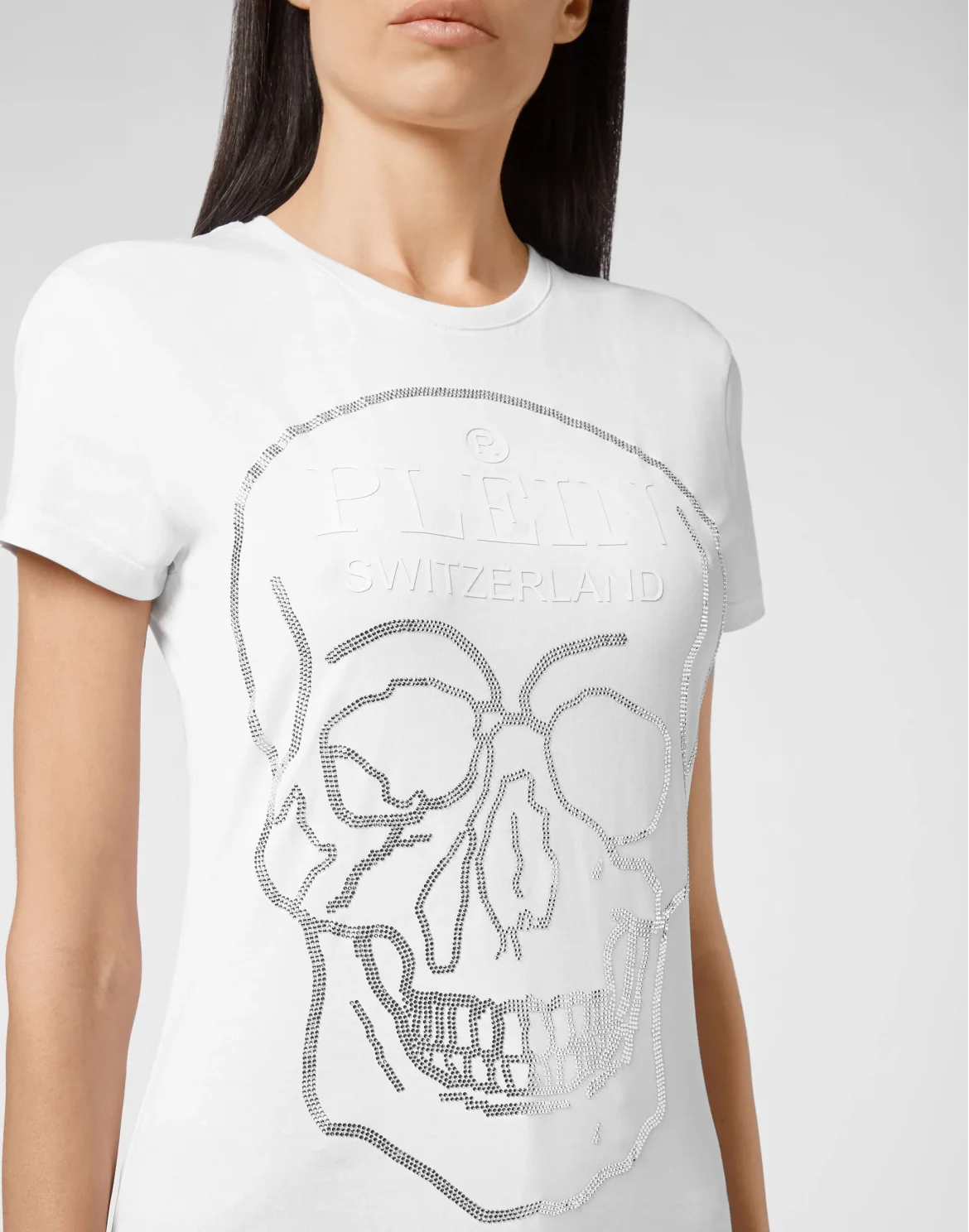 T-shirt Round Neck SS Crystal Skull, цвет: Белый
