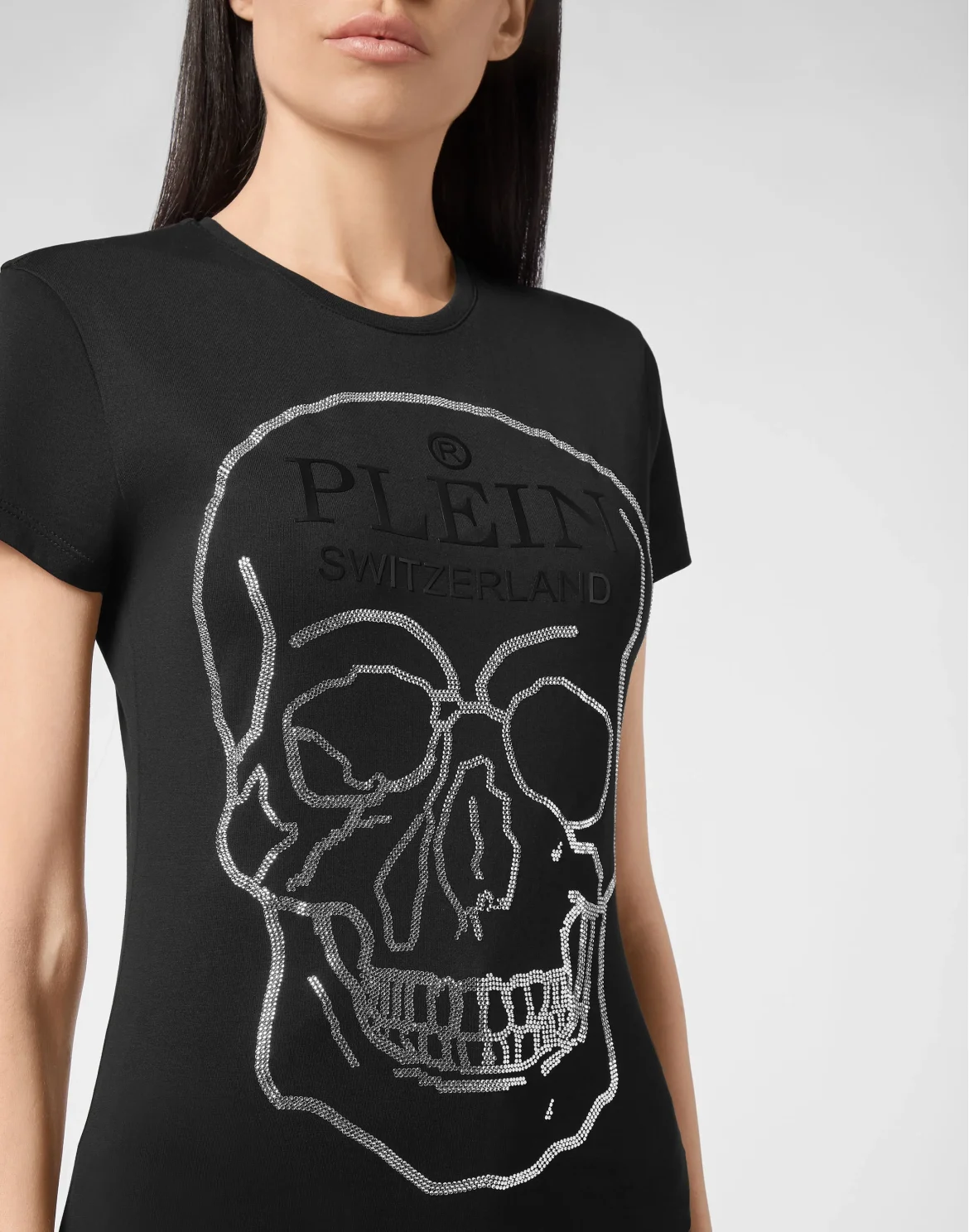 T-shirt Round Neck SS Crystal Skull, цвет: Черный