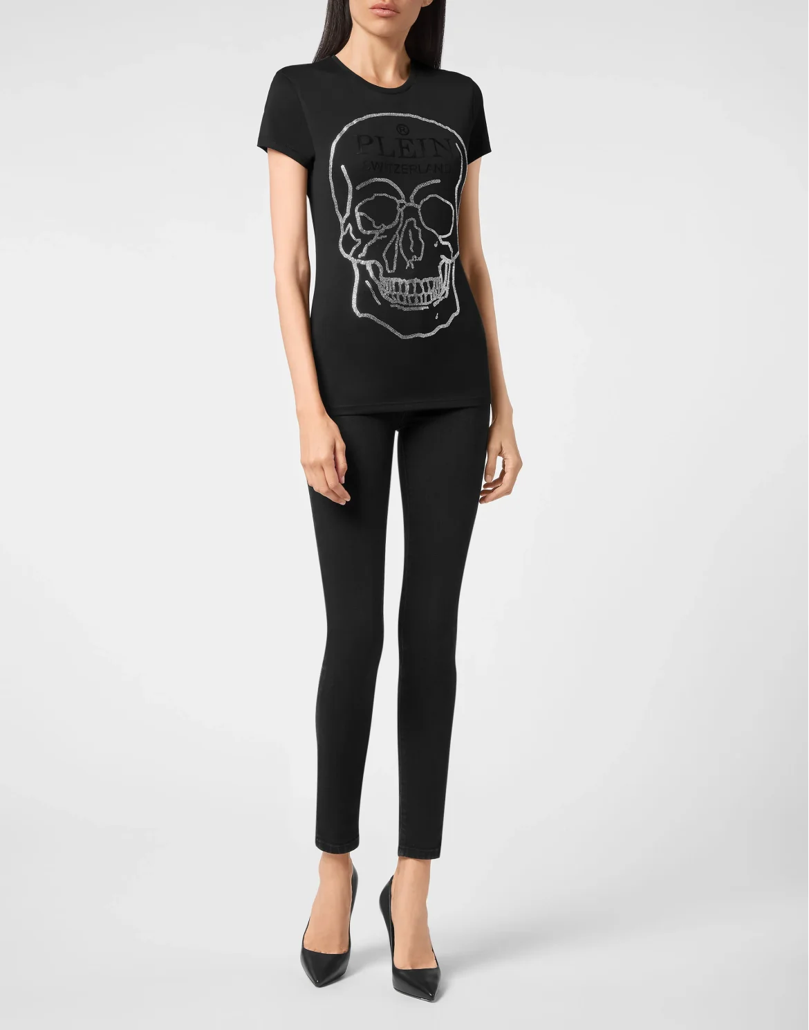 T-shirt Round Neck SS Crystal Skull, цвет: Черный