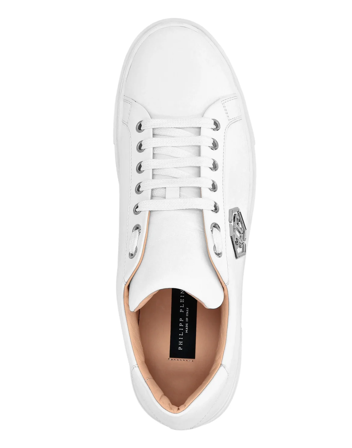 Leather Lo-Top Sneakers The Plein Original TM, цвет: Белый