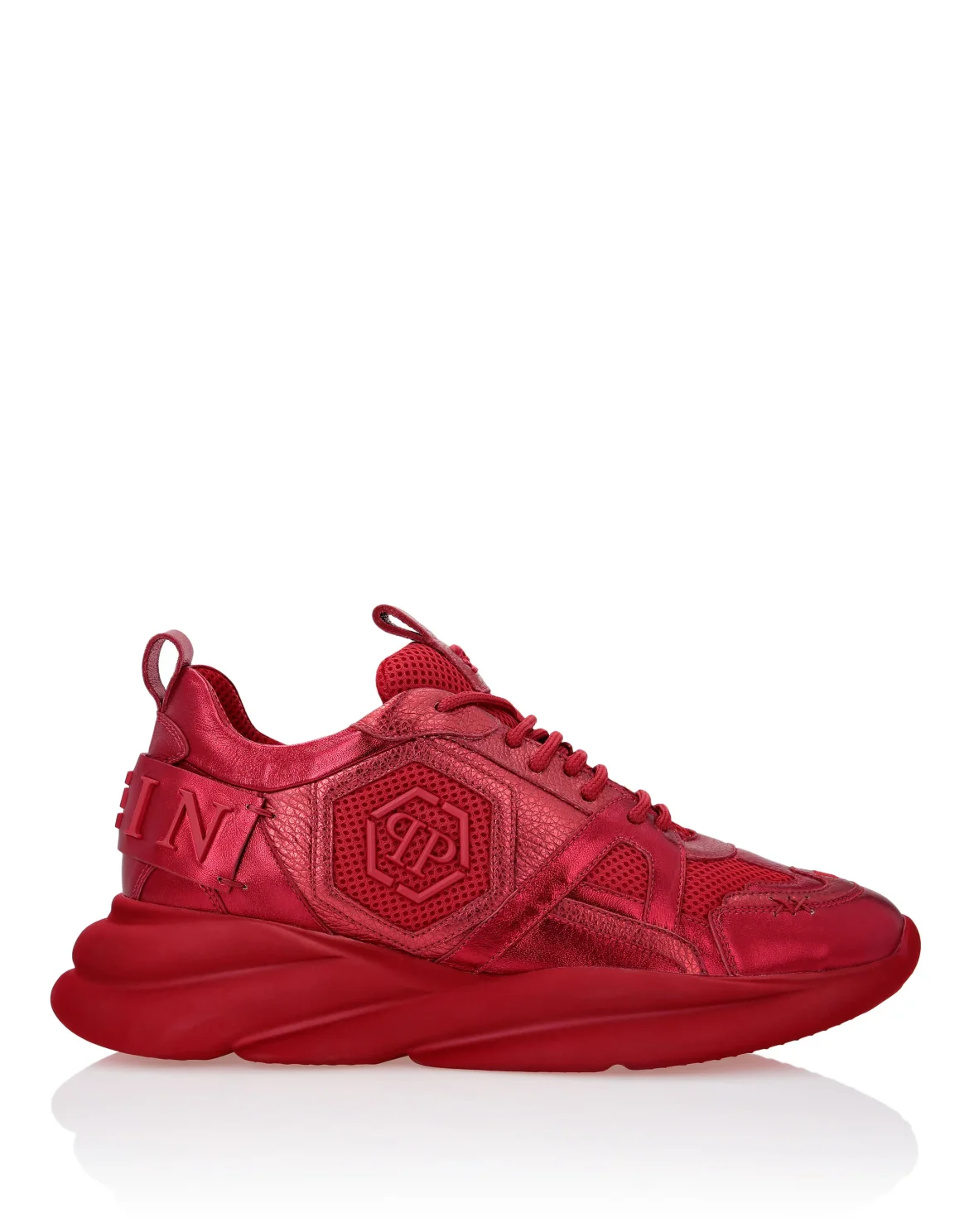 Runner mix materials Plein Hurricane, цвет: Красный