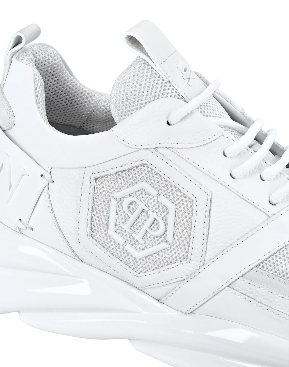 Runner mix materials Plein Hurricane, цвет: Белый