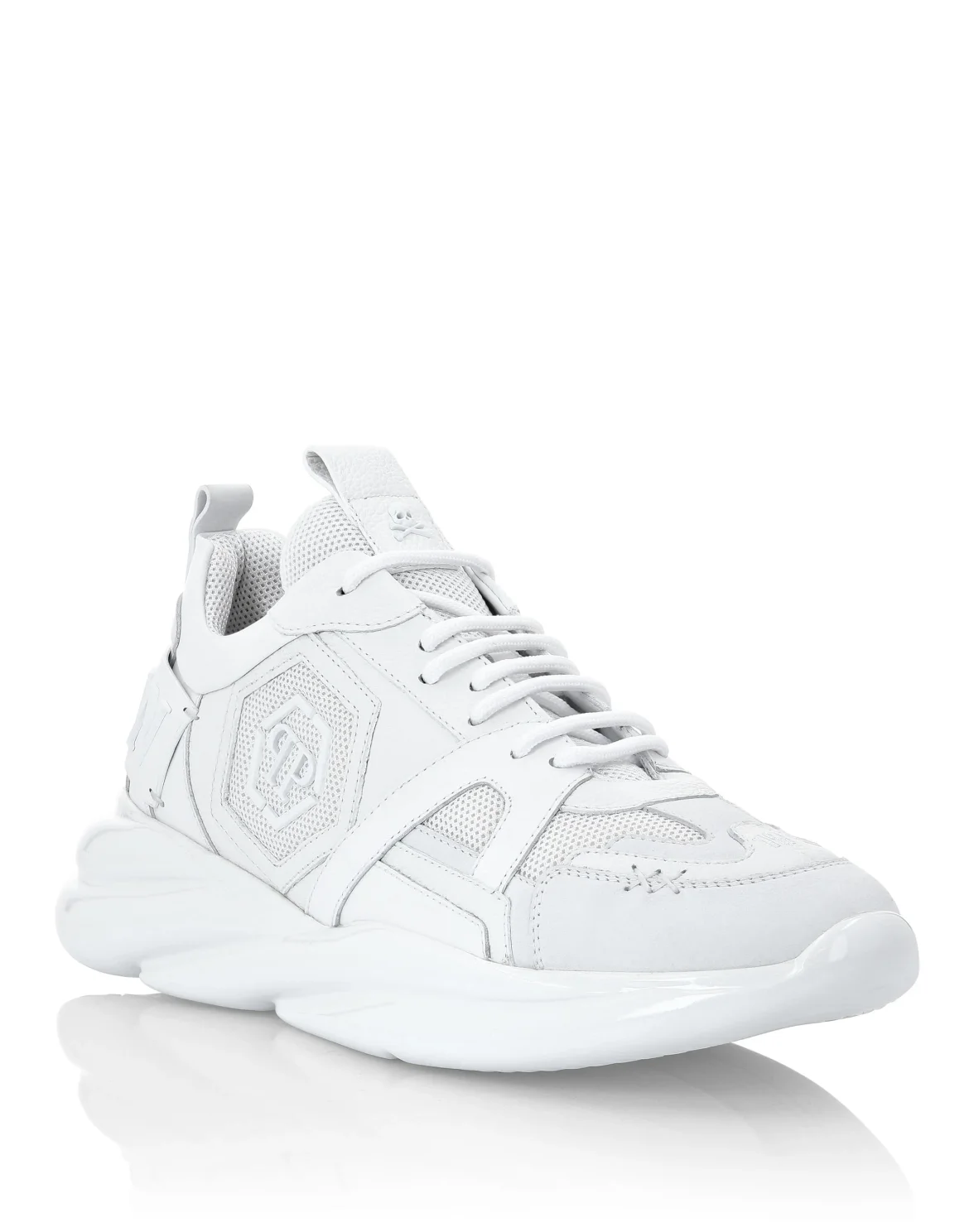 Runner mix materials Plein Hurricane, цвет: Белый