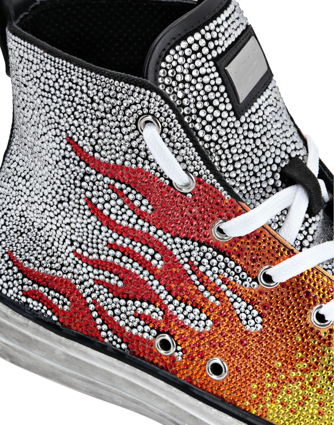 Hi-Top Sneakers Flames Megastar, цвет: Белый
