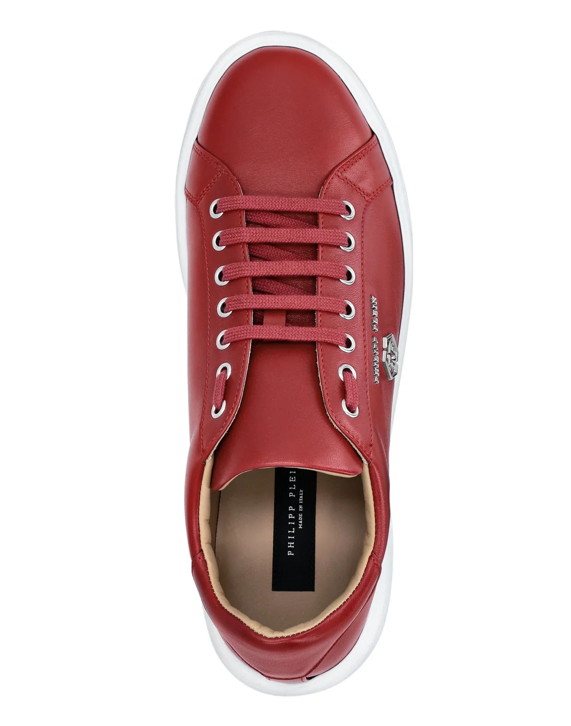 Leather Lo-Top Sneakers Hexagon, цвет: Красный