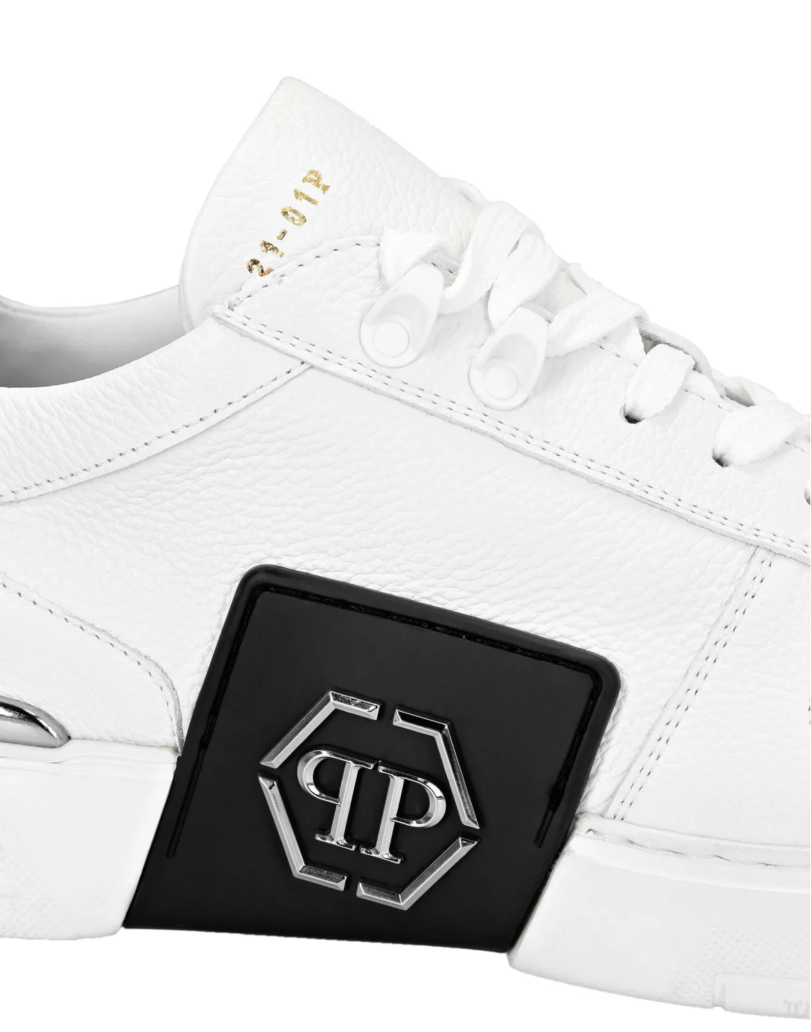 LO-TOP SNEAKERS PHANTOM KICK$ LEATHER Platinum HEXAGON, цвет: Белый