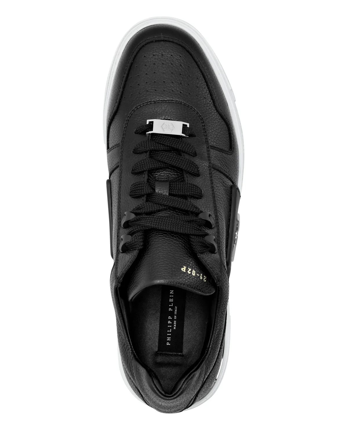LO-TOP SNEAKERS PHANTOM KICK$ LEATHER Platinum HEXAGON, цвет: Черный